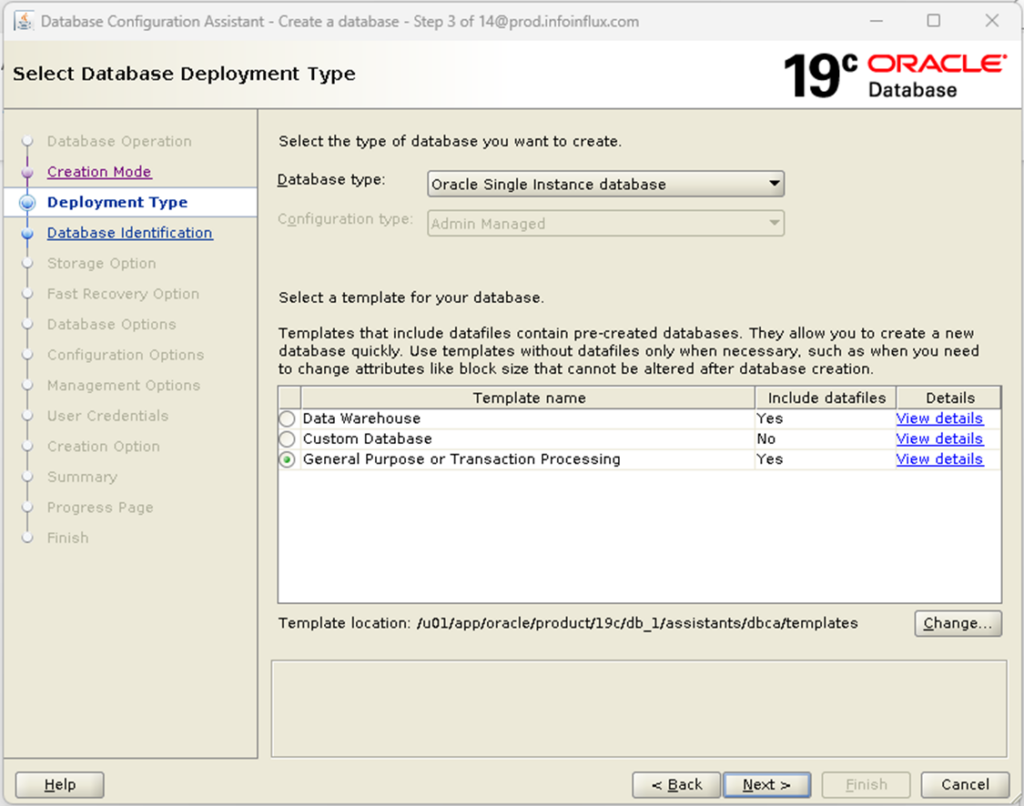 Install Oracle 19c on Linux - Info Influx