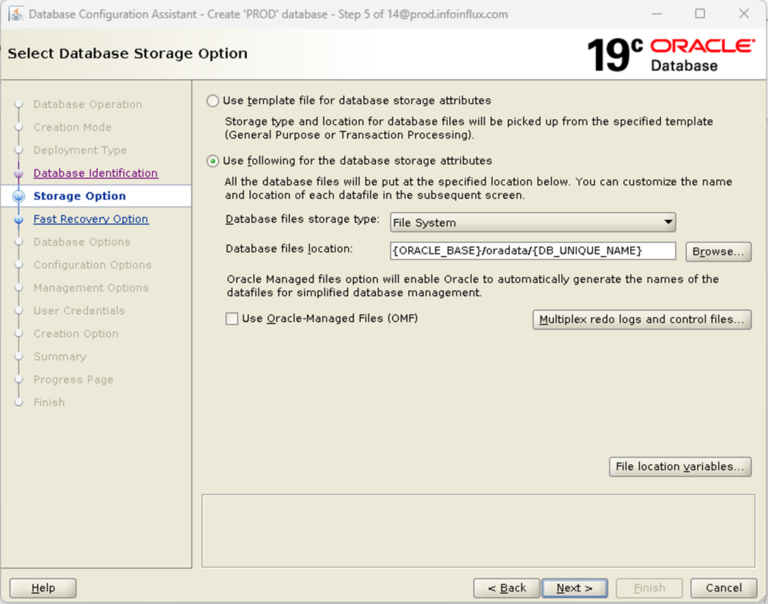 Install Oracle 19c on Linux - Info Influx