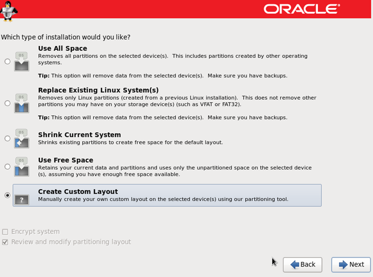 Install Oracle Linux