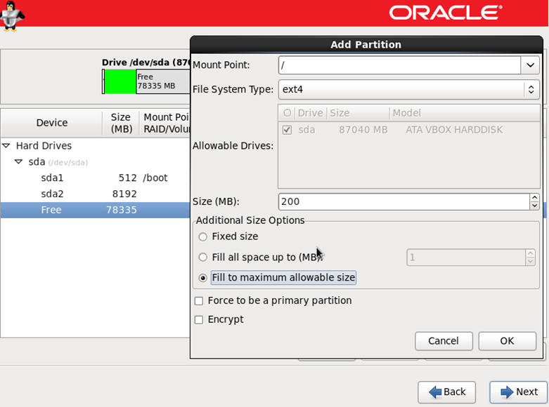 Install Oracle Linux