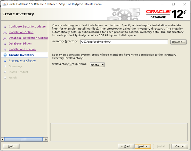 Install Oracle 12.2 in Linux