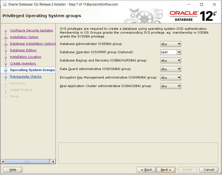 Install Oracle 12.2 in Linux